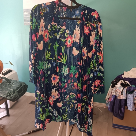 Tops - Women Floral Kimono Cardigan